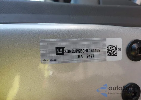 2017 Chevrolet Trax Lt z USA, uszkodzony, nr VIN 3GNCJPSB0HL144459